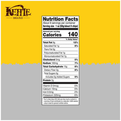 Kettle Brand Krinkle Cut Salt & Pepper Chips 7.5oz