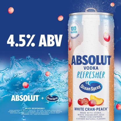 Absolut Vodka Refreshers Variety Pack 8pk 12oz Can