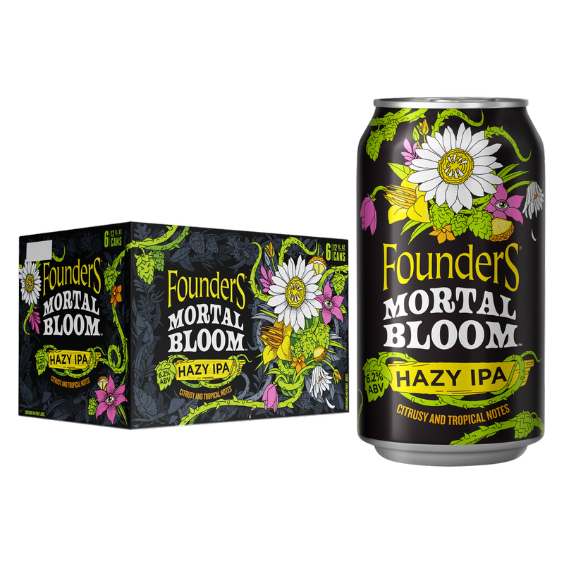 Founders Mortal Bloom 6pk 12oz Can 6.2% ABV – BevMo!