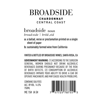 Broadside Chardonnay 750 ml
