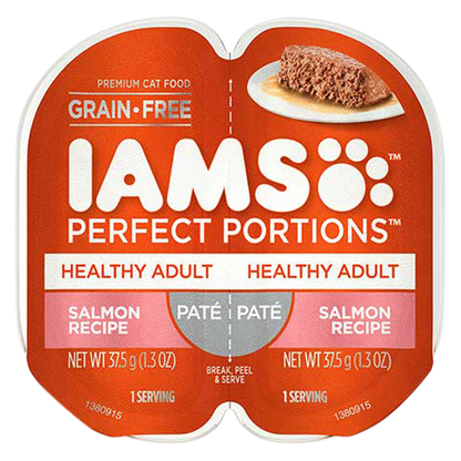 6 ct Iams Perfect Portions Salmon Pate Adult Wet Cat Food 2.6oz
