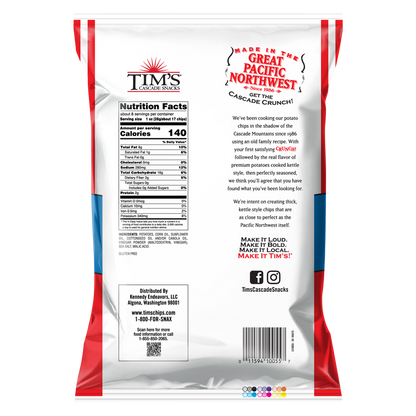 Tim's Cascade Potato Chips Salt & Vinegar 7.5oz