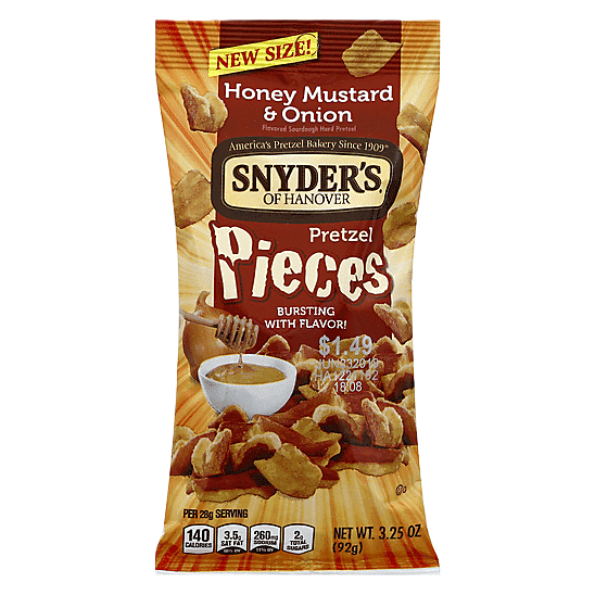 Snyder's Honey Mustard Onion 3.25oz