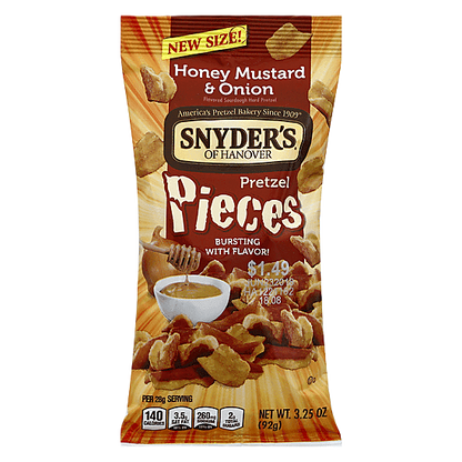 Snyder's Honey Mustard Onion 3.25oz