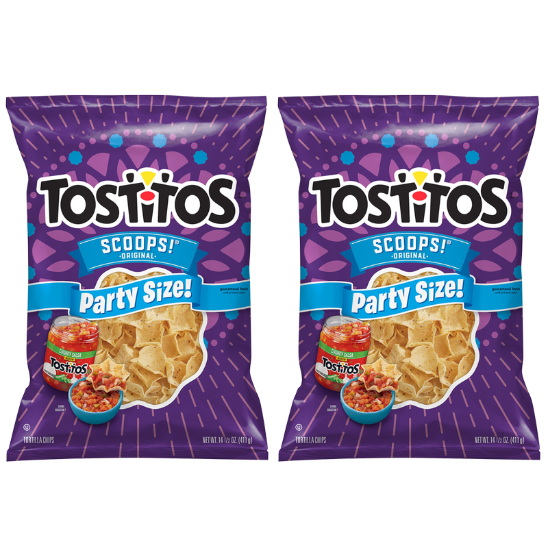 2ct Tostitos Scoops Original Tortilla Chips 14.5oz – BevMo!