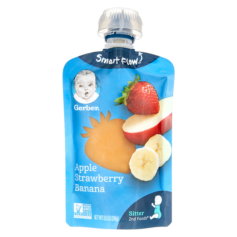 Gerber Apple Banana Strawberry Pouch 3.5oz