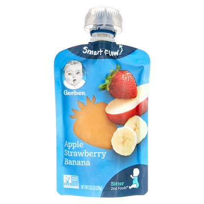 Gerber Apple Banana Strawberry Pouch 3.5oz