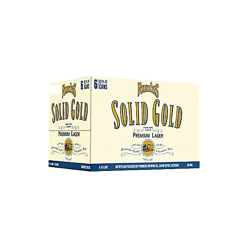 Founders Brewing Solid Gold Premium Lager 6pk 12oz Can