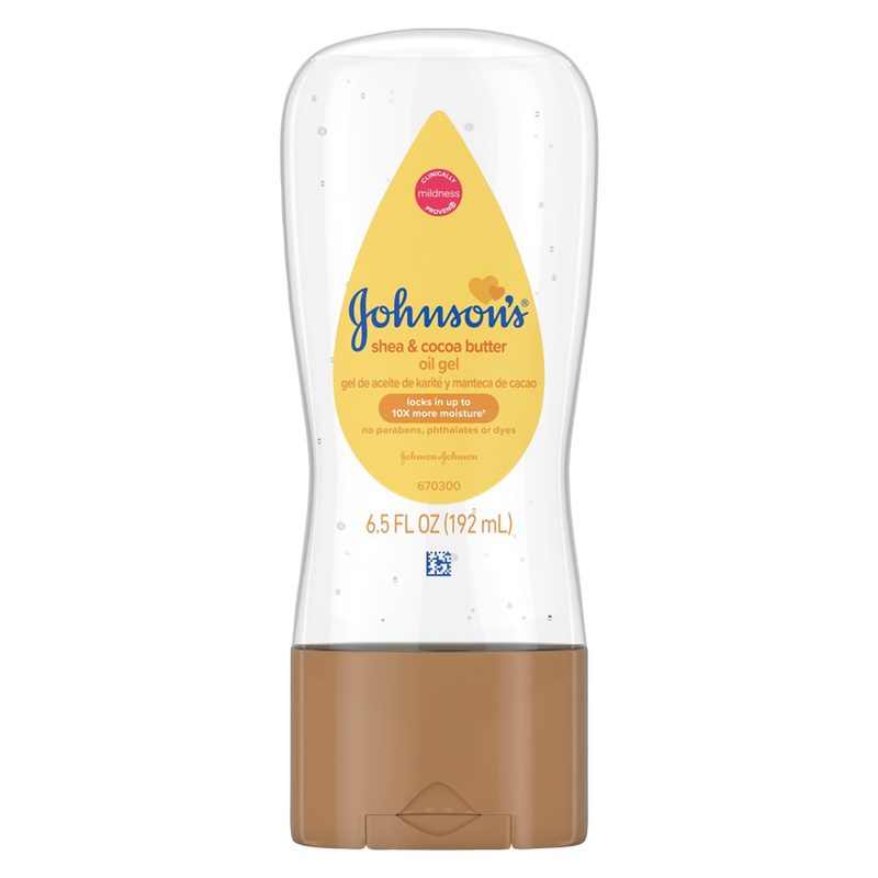 Johnson's Baby Shea and Cocoa Butter Oil Gel 6.5oz