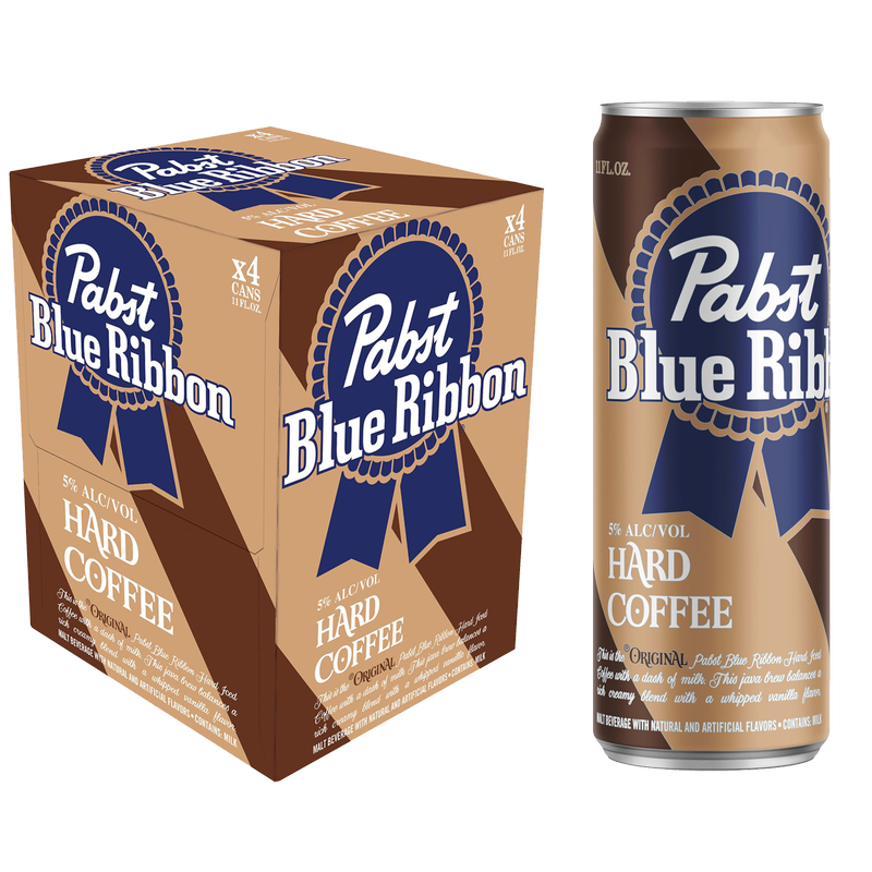 Pabst Blue Ribbon Hard Coffee 4pk 12oz Can 5.0% ABV