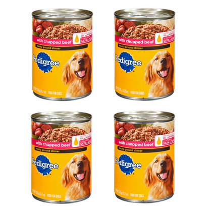 4 Ct Pedigree Ground Beef Dog Food 22oz