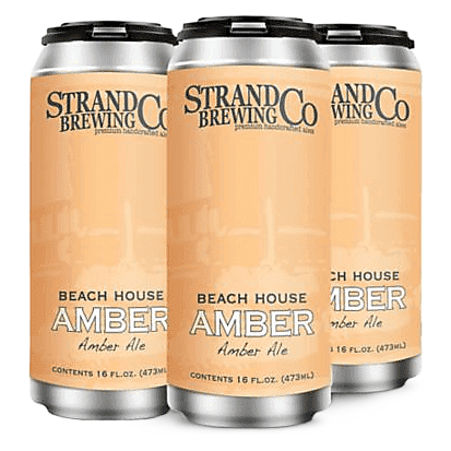 Strand Brewing Beach House Amber Ale 4pk 16oz Can