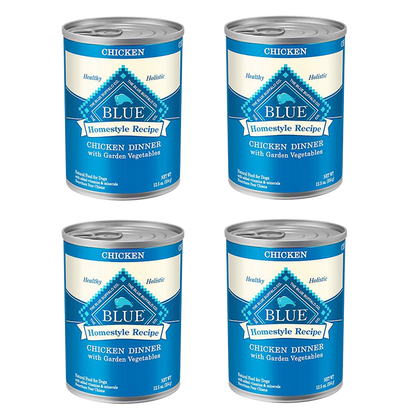 4 Ct Blue Buffalo Homestyle Recipe Chicken Dog Food 12.5oz
