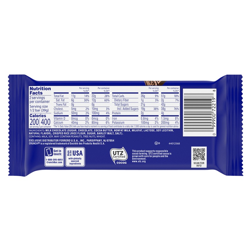 Crunch Bar King Size 2.75oz