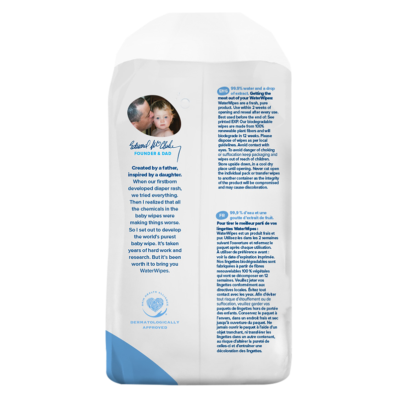 WaterWipes Plastic Free Sensitive Baby Wipes 240ct