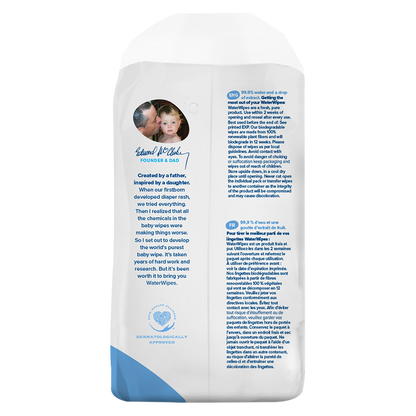 WaterWipes Plastic Free Sensitive Baby Wipes 240ct