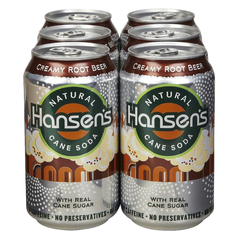 Hansen Natural Root Beer 6pk 12oz Can
