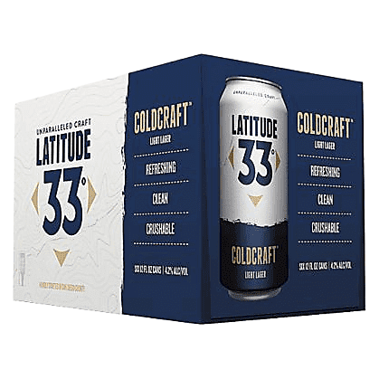 Latitude 33 Coldcraft Lager 6pk 12oz Can