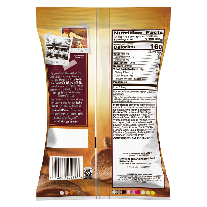 Gardetto s Garlic Rye Chips 4.75oz BevMo