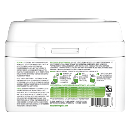 Happy Baby Organic Infant Formula Powder with Iron Stage 2 (6-12 months) 21oz