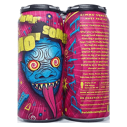 Pariah Brewing Gimme' Some Mo' Hazy Pale Ale 4pk 16oz Can