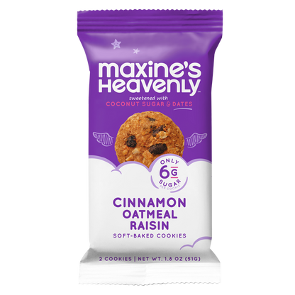 Maxine's Heavenly Cinnamon Oatmeal Raisin Cookies 1.8 oz Snack Pack