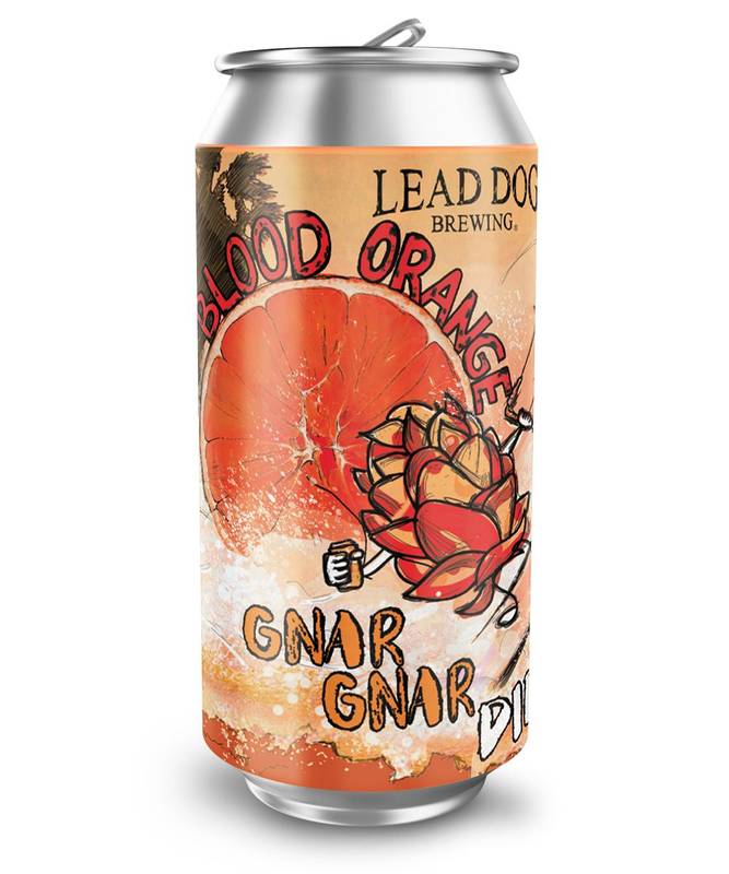 Lead Dog Brewing Co. Blood Orange Gnar Gnar Double IPA 4pk 16oz