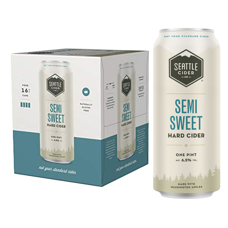 Seattle Cider Semi Sweet 4pk 16oz Can 6.5% ABV