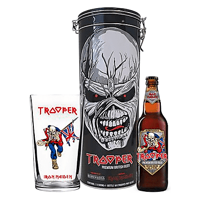 Robinson's Trooper Iron Maiden Gift Pack with Glass Single 16.9oz Btl