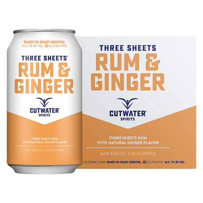 Cutwater Rum & Ginger RTD 4pk 12oz Can