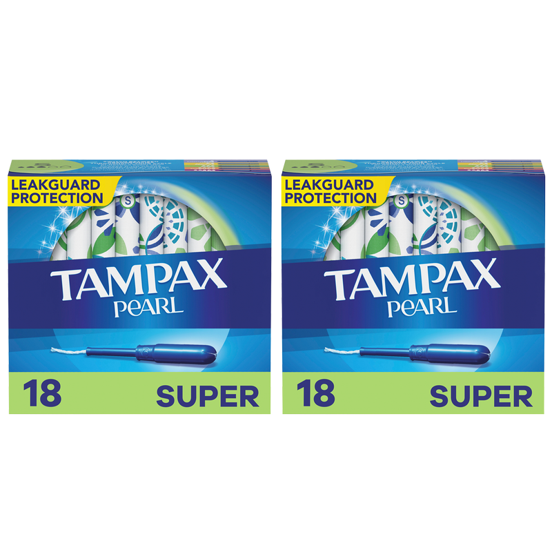 Tampax Pearl Plastic Tampons Super Unscented 36ct