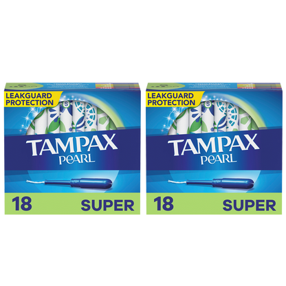 Tampax Pearl Plastic Tampons Super Unscented 36ct