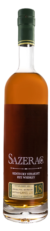 Sazerac 18 YR Rye Whiskey 750ml