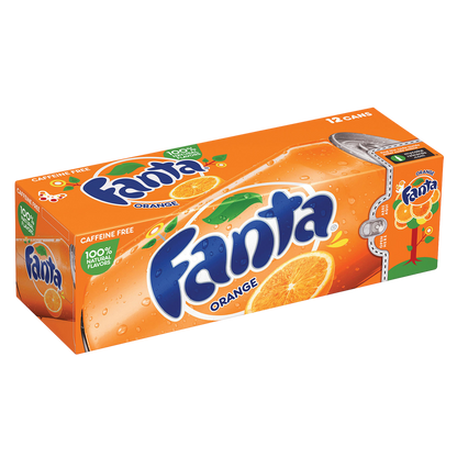 Fanta Orange Soda 12pk 12oz Can