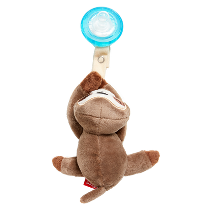 Nuby Soft Plush Sloth Pacifinder with Natural Cherry Shaped
