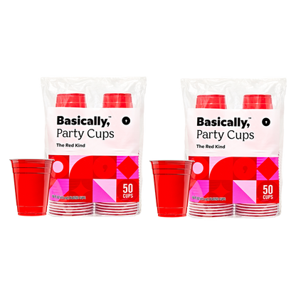 Basically, 20ct Red Party Cups