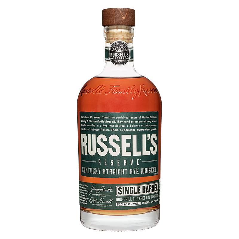 Russell's Reserve Single Barrel Rye 750ml – BevMo!