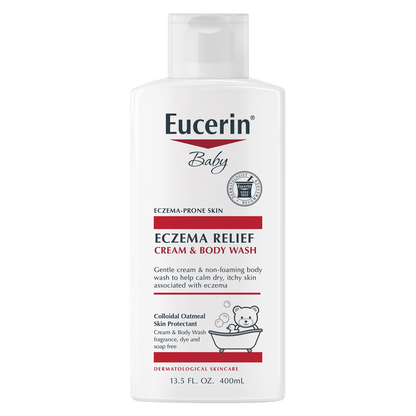 Eucerin Baby Eczema Relief Body Wash 13.5 oz product package