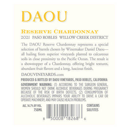 Daou Chardonnay Reserve 750ml