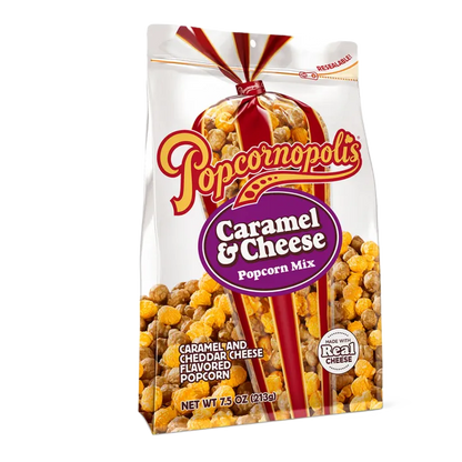Popcornopolis Caramel And Cheese Popcorn Mix 7.5oz