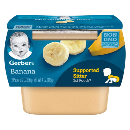 Gerber 1st Foods Baby Food Banana 2oz 2ct