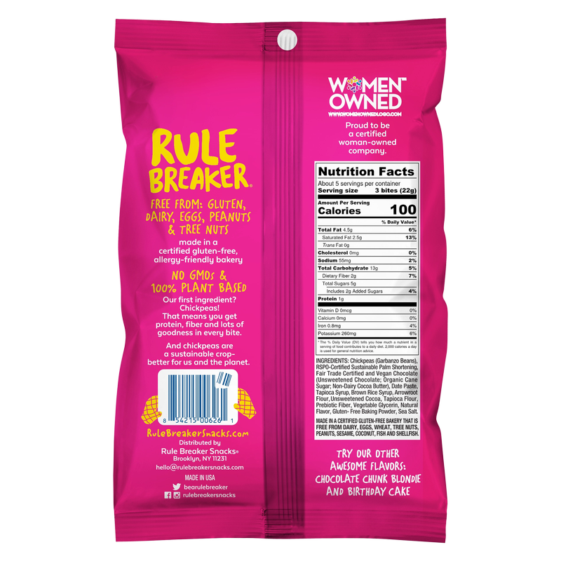 Rule Breaker Snacks Deep Chocolate Brownie Bites 4oz