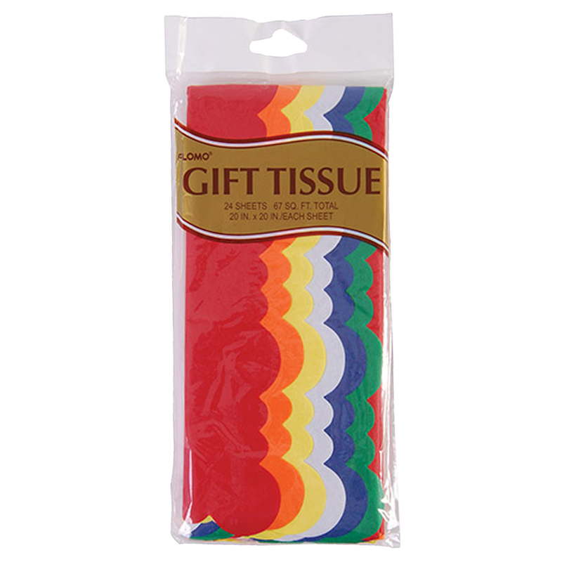 FLOMO Primary Color Tissue Paper 24 Sheets