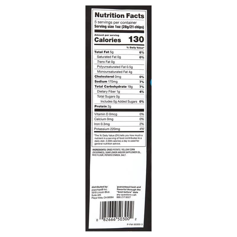 Popchips Ridges Sea Salt 5oz