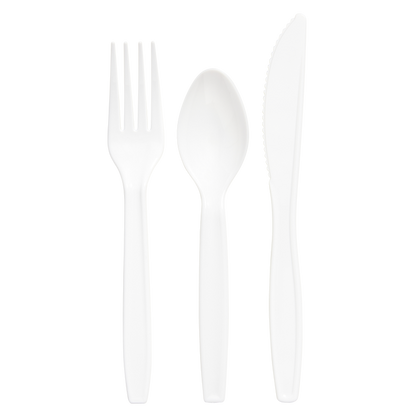 Basically, 48ct Plastic Forks, Spoons, and Knives (3 Pack)