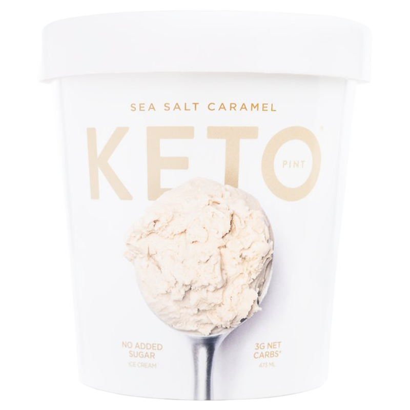 Keto Pint Sea Salt Caramel Ice Cream Pint