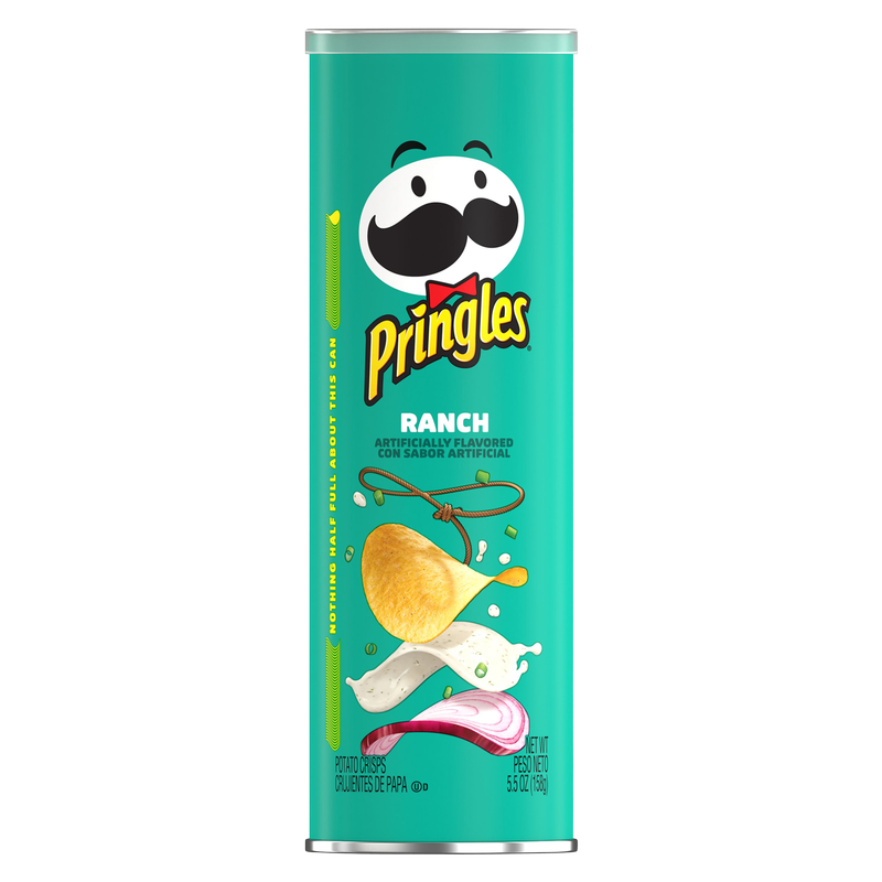 Pringles Potato Crisps Chips Ranch 5.5oz Snacks on the Go