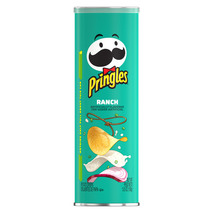 Pringles Potato Crisps Chips Ranch 5.5oz Snacks on the Go