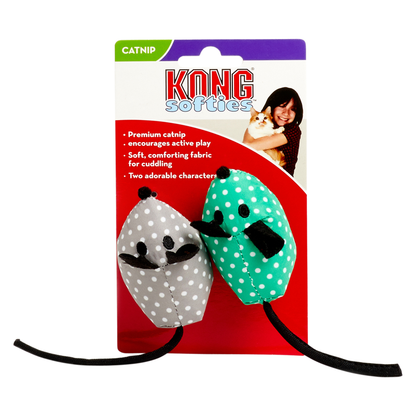 Kong Plush Mouse Cat Toy with Refillable Catnip