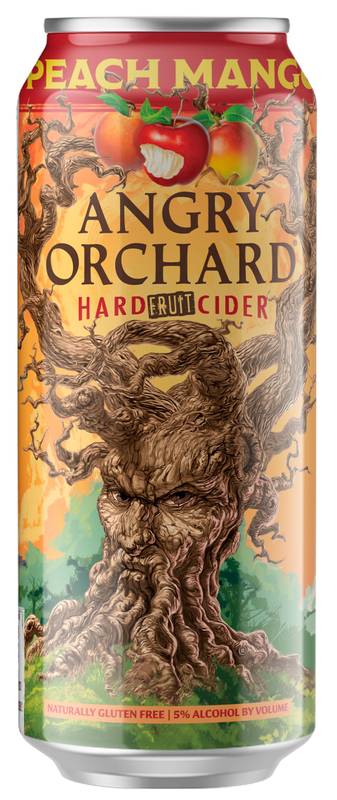 Angry Orchard Peach Mango Hard Cider Single 16oz Can